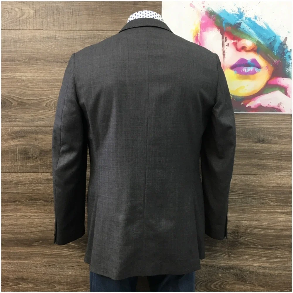 J CREW LUDLOW Mens‎ Wool Blazer Sport Coat Casual Jacket Size 42L Gray Suit